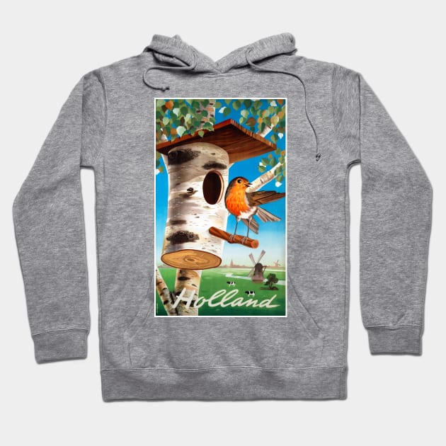 Vintage Travel Poster  The Netherlands Holland Hoodie by vintagetreasure